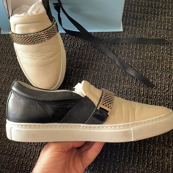 LANVIN leather cream and black shoes - Picture 7 of 8